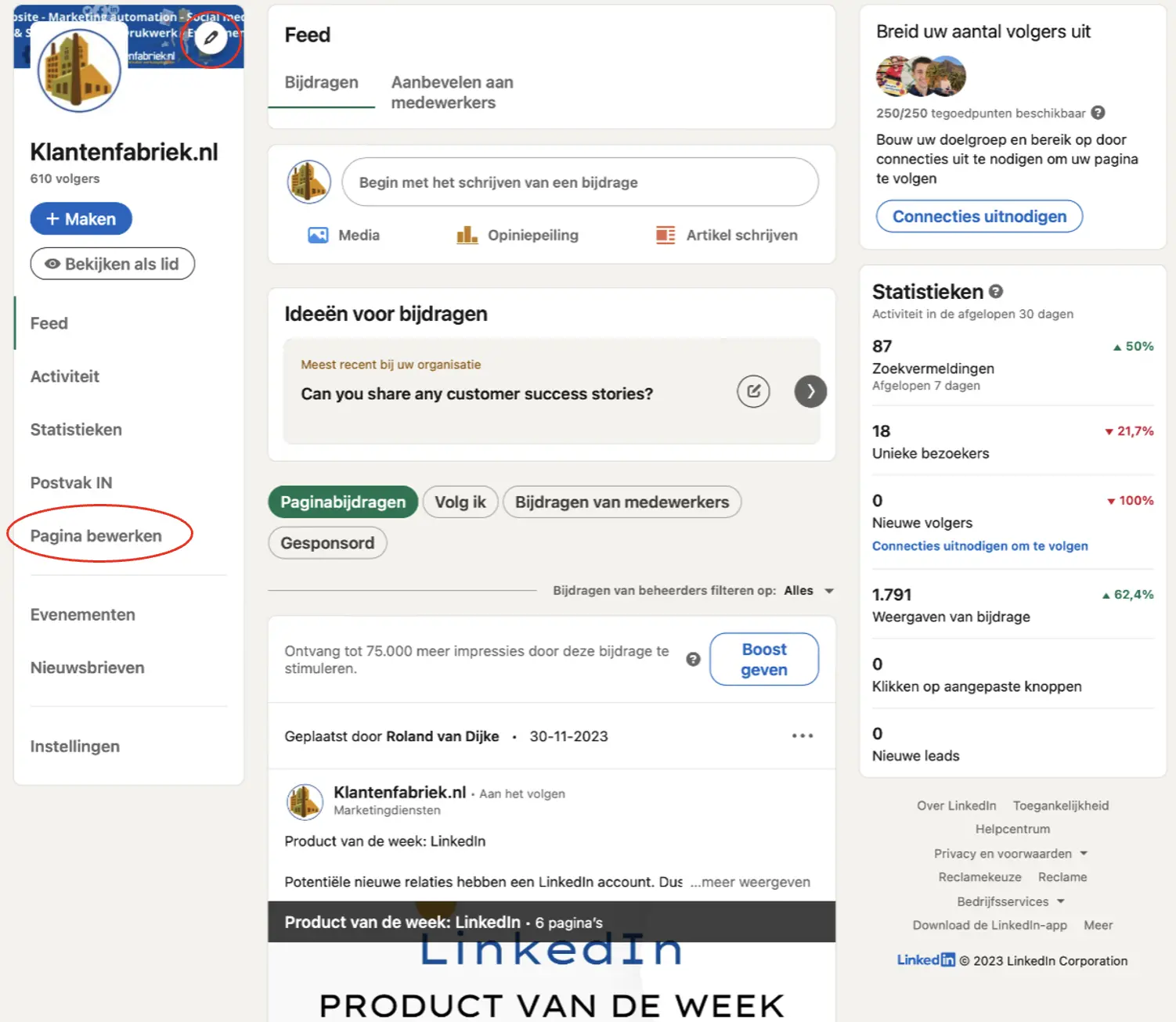 LinkedIn bedrijfspagina optimaliseren