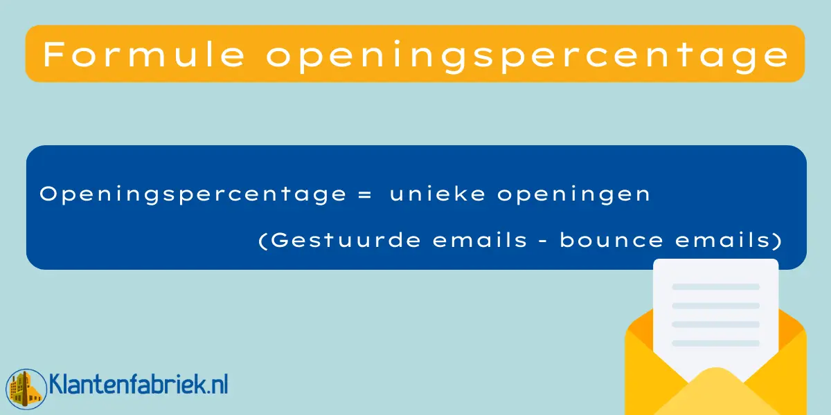 Formule openingspercentage e-mailmarketing